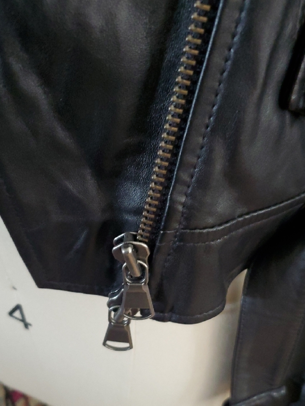 NWT Spell Teodora Black Leather Fringe Moto Jacket with Studs - Picture 4 of 15